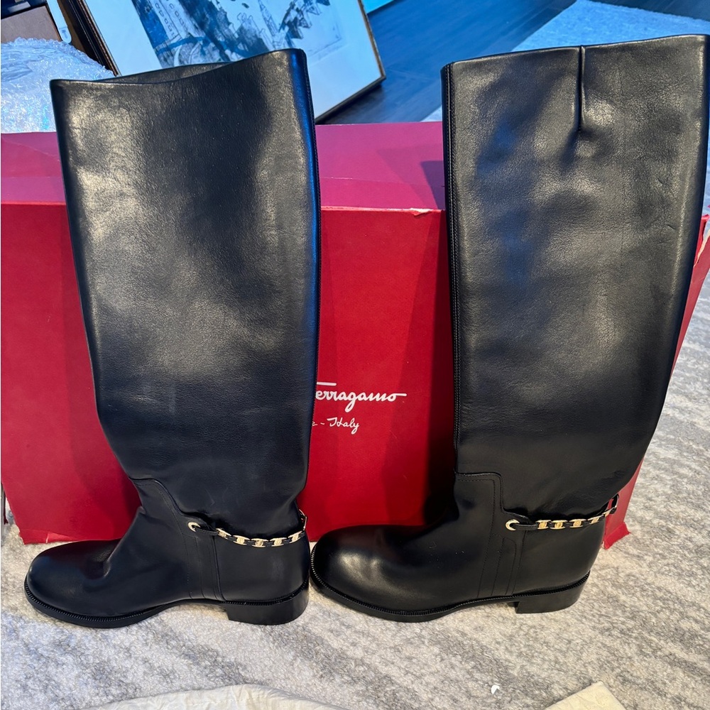 Ferragamo Nando Boots-New Size 8.5